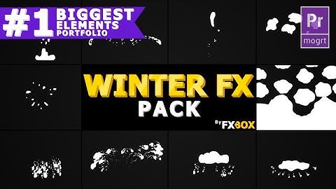 Flash FX WINTER Elements Motion Graphics Templates