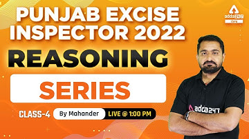 Punjab Excise Inspector 2022 | Reasoning | Series #4 | By Mahendar