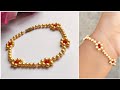 DIY beaded beads bracelet with pearls and seed beads. How to make Bracelet ?