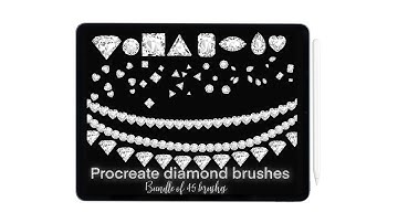 Procreate Diamond brushes demo