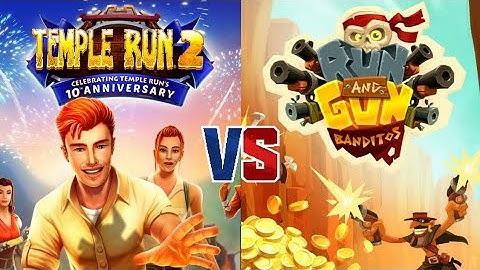 Temple Run 2 vs Run & Gun - Banditos!✌️😉 || Which is Best?🔥👍
