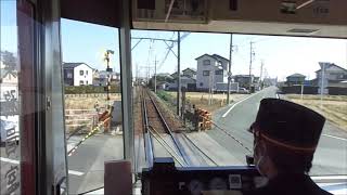 遠鉄1506号。下り西鹿島行き。さぎの宮駅から浜北駅。前面展望前編。