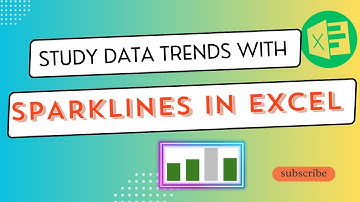 SPARKLINES in Excel | Study Data Trends | Excel Tutorial
