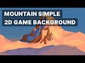 Mountain Simple Pixel Art Background