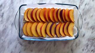 Cottage cheese dessert recipe | Cottage cheese with peaches | Healthy meal with cottage cheese