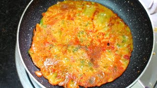 முட்டை இல்லாத  தக்காளி ஆம்லெட் | Tomato Omelette Recipe in Tamil | Thakkali Omelette|EgglessOmelette