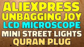 Download Lagu AliExpress bag of joy.  LCD microscope, Quran-plug, tiny LED street lights and more MP3