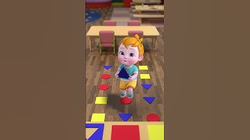 Thumbnail of Triangle Square & Circle | Shapes for kids | Nursery Rhymes & Toddler Songs | NuNu Tv  #childrensong