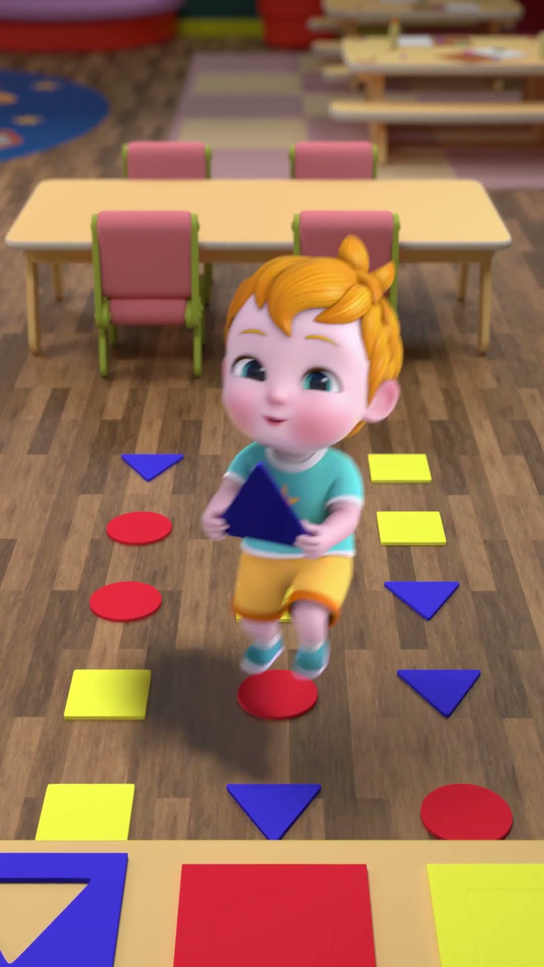Triangle Square \u0026 Circle | Shapes for kids | Nursery Rhymes \u0026 Toddler Songs | NuNu Tv  #childrensong
