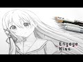 如何畫木更 | 契約之吻 | 木更 | 畫畫教學 | How to draw Kisara | Engage Kiss | Kisara | キサラ