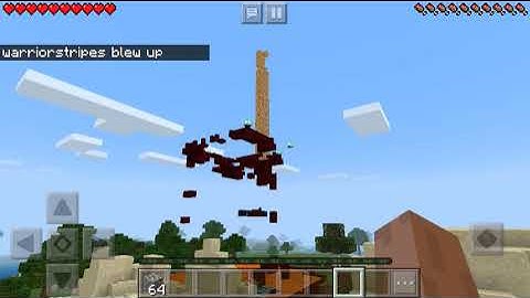 Minecraft Tower Self Destruct