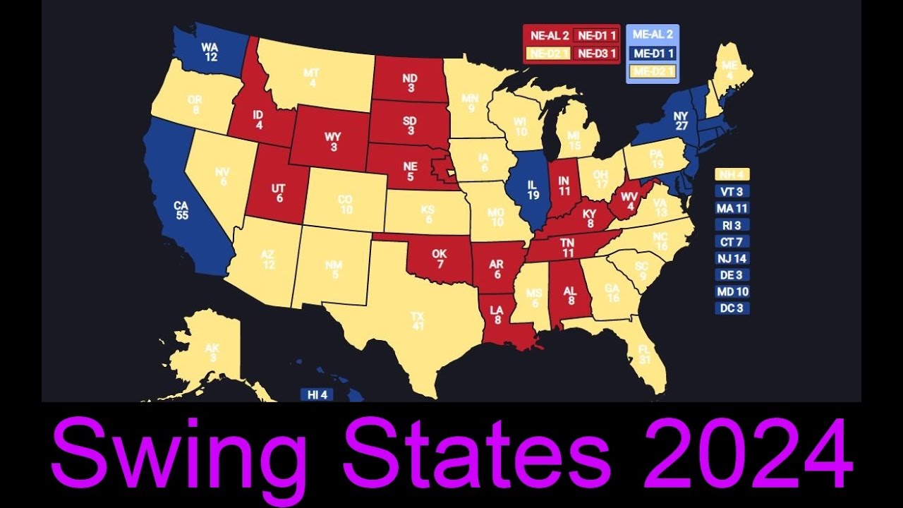 The Swing States for the 2024 Election PREDICTION YouTube