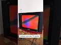 rainbow color CRT tube TV. #problemfix #repair #electronicskills #tubetv #oldtv