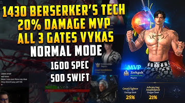 Lost Ark: MVP Vykas All 3 Gates 1430 Berserker