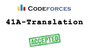 Codeforces "41A - Translation" solution( Bangla ) | Cpp language