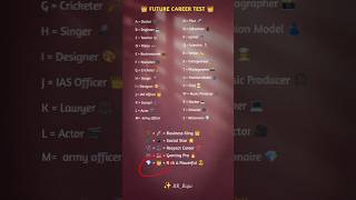 Future Career Test 👑🔥 | Your Dream Job by Name 😱💼 #shorts #birthmonth #love #bestfriend