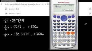 q2 Core 2 C2 OCR  May June 2013   AS Past maths paper   Exam   mathematics solutions