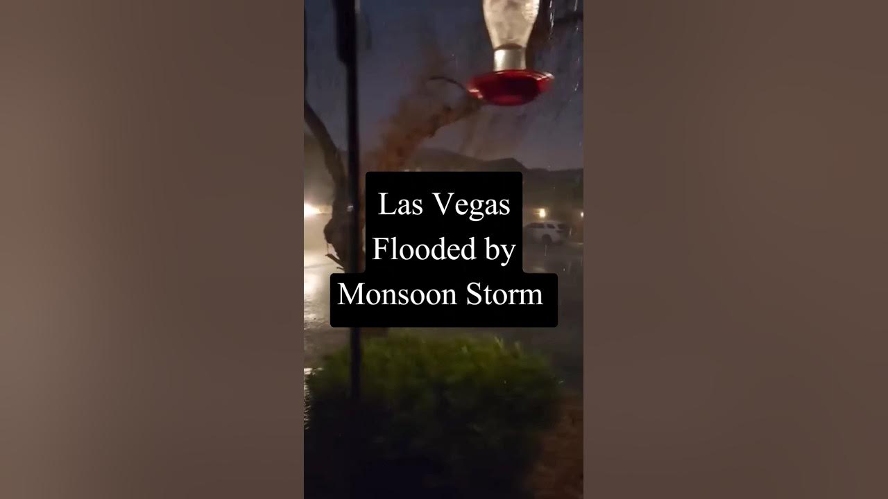 Las Vegas Flooded by Monsoon Storm in Nevada Extreme Downpour, Fast