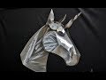 Weld a steel Unicorn/Horse sculpture