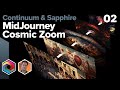 Create an infinite zoom midjourney image with continuum and sapphire boris fx