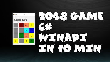Игра 2048 на C# WinForms за 10 минут/Game 2048 C# Windows Forms Application in 10 minutes