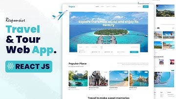 ✈️ React JS Tutorial - TRAVEL WEB APPLICATION | Download Full Source Code. PART 1