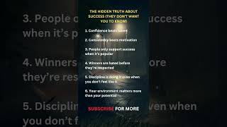 THE HIDDEN TRUTH ABOUT SUCCUSS