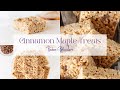 Cinnamon Maple Rice Krispie Treats