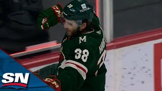 Wild's Ryan Hartman Buries Top Shelf After Creative Layoff by Kirill Kaprizov