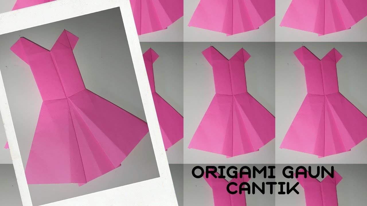 cara membuat rok boneka cantik dari kertas origami YouTube