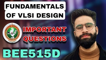 BEE515D Vtu Important Questions | Fundamentals Of Vlsi Design