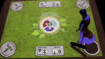 Floor Projection Recycling Game