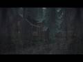 Heavy Rain at a Dark Forest Cabin with Train View | Natural Sounds for Sleep, Study & Stress Relief