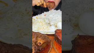 ASMR EATING SPICY CHICKEN CURRY & BOILED EGG WITH RICE shorts mukbang chickencurry boiledegg