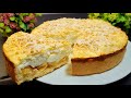 Tarte aux pommes à la crème ,fond dans la bouche ! Simple et très savoureux !