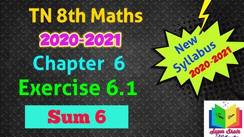 8th maths Exercise 6.1 Sum 6|Class 8 Maths Chapter 6 Statistics Exercise 6.1|Super brain mathematics
