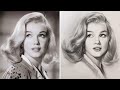 How to Draw Marilyn Monroe Step by Step || Realistic Portrait Sketch