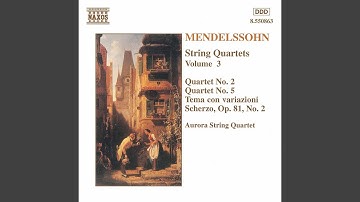 String Quartet No. 2 in A Minor, Op. 13, MWV R22: I. Adagio - Allegro vivace