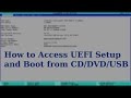 UEFI Boot | How to Boot from CD's/DVD's/USB's