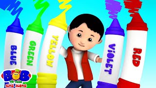 Crayons Color Song, Rainbow Colors + More Fun Learning Videos For Kids