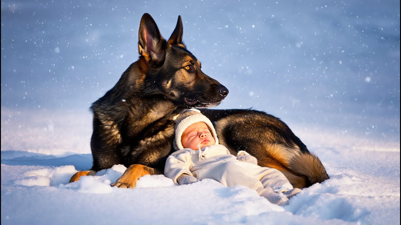 En udmattet hund nægter at flytte sig i snestormen. Hemmeligheden under pelsen ændrer alt