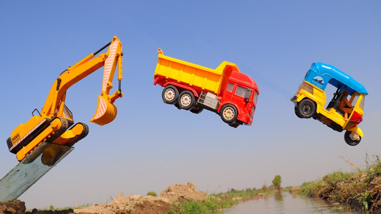 Jump River Crane Jcb Dump Truck Ford Tractor Auto Rickshaw