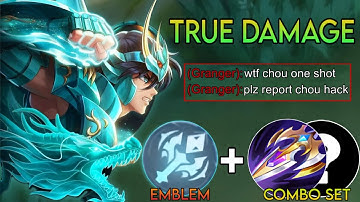 GLOBAL CHOU BEST ONE SHOT BUILD FOR RANK PUSH 2025 (Enemy Got Shock) 😳 | Mlbb Chou One Shot 