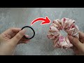 Turning old hair tie to new scrunchies  making scrunchies with elastic hair tie