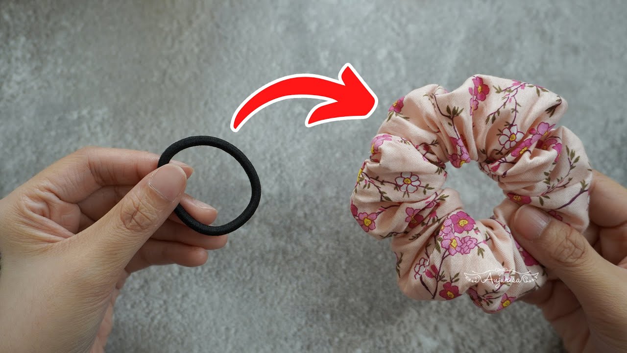 Turning OLD Hair Tie to NEW Scrunchies 😍 Making Scrunchies with