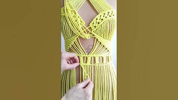 Macrame dress tutorial diy #macrametutorial #macrame #diy #handmade #macramepattern #onlinecourses