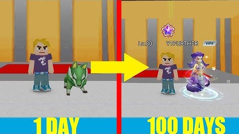 I Survived 100 Days In Trainer Arena | Blockman Go | FurtherXT