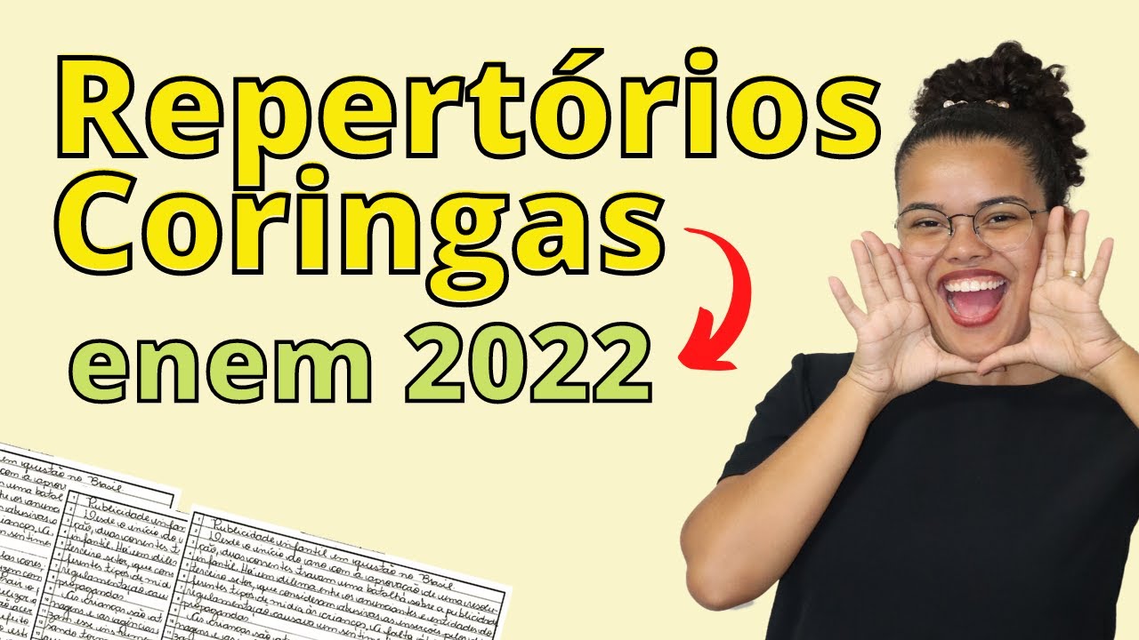 REPERTÓRIOS CORINGAS PARA REDAÇÃO ENEM 2022 - YouTube
