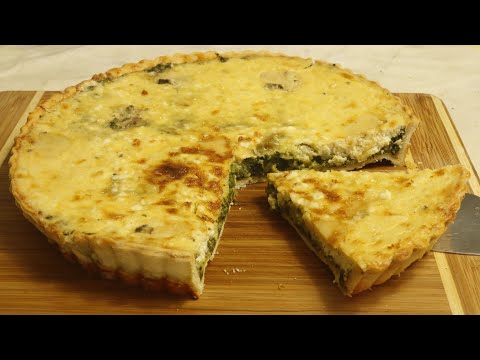 ისპანახისა და ყველის ტარტი,პიცა,ქვიჩი Spinach and cheese Quiche