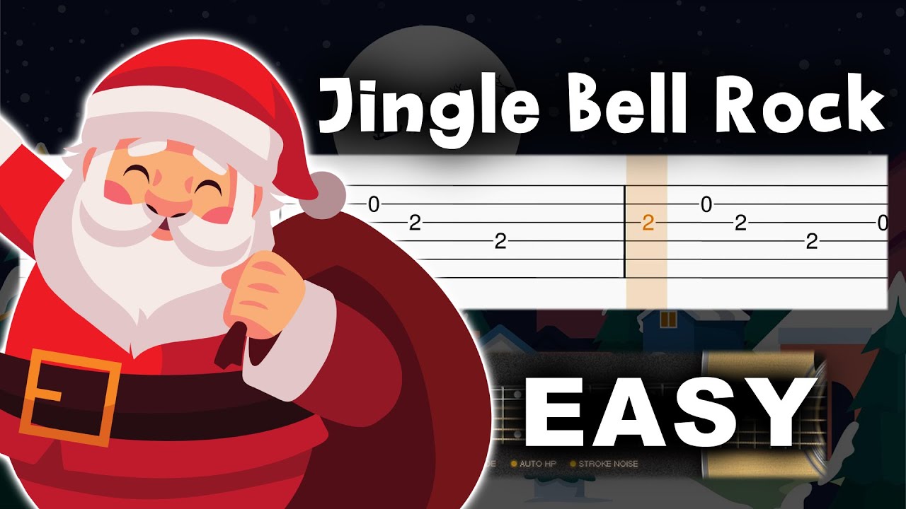 Jingle Bell Rock EASY Guitar tutorial (TABS) YouTube